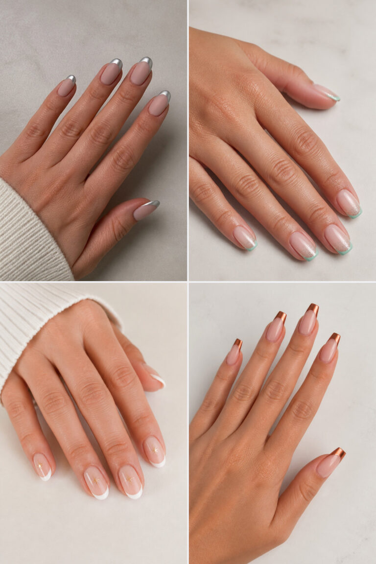 15 Christmas French Tip Nail Designs for a Chic Holiday Manicure