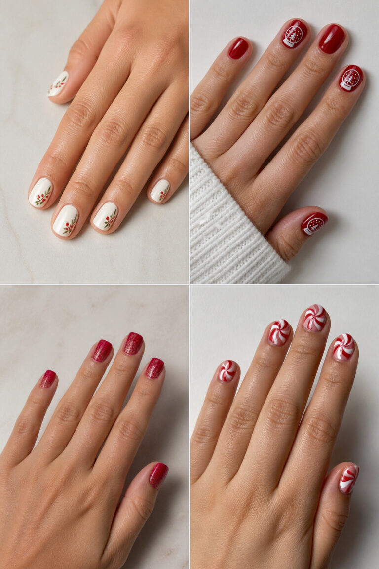15 Cute Christmas Nail Designs for Short Nails That Feel Festive