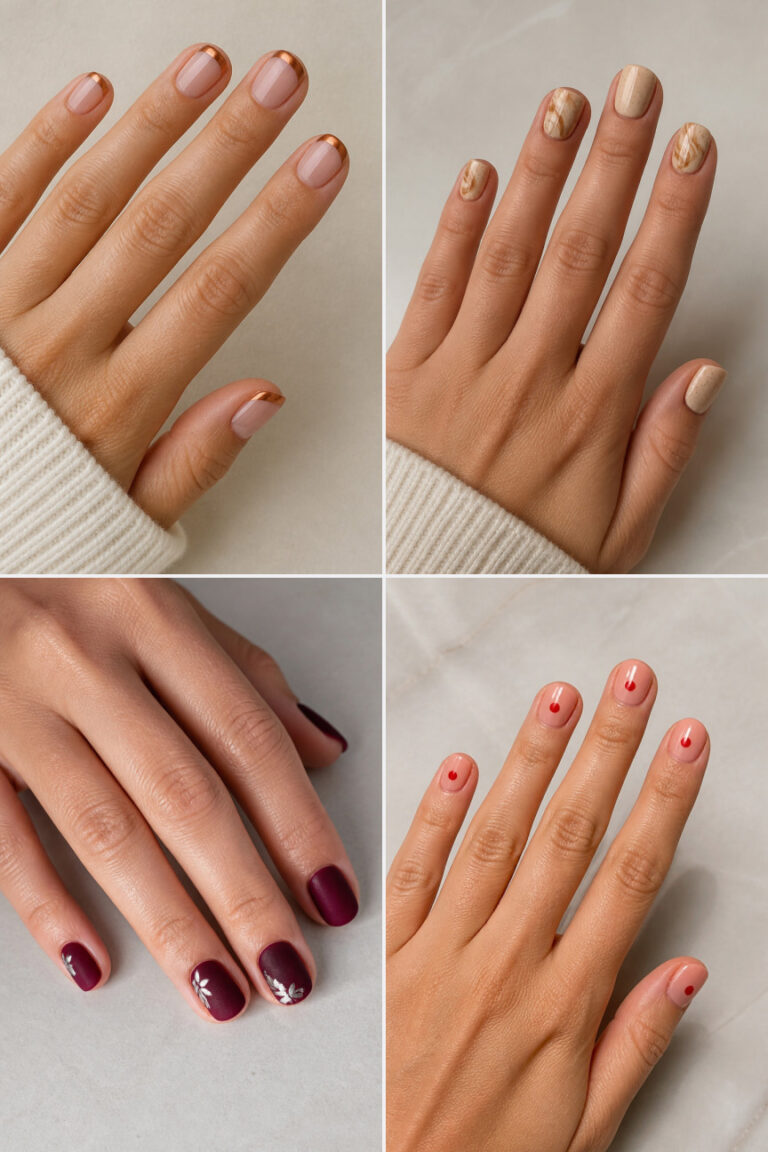 15 October Nail Designs for Short Nails That Feel Festive Without Being Too Spooky