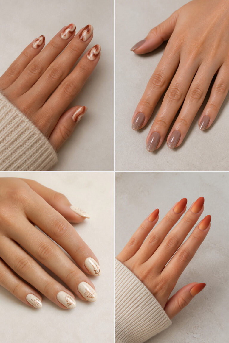15 Simple Thanksgiving Nail Designs for a Cozy Fall Look