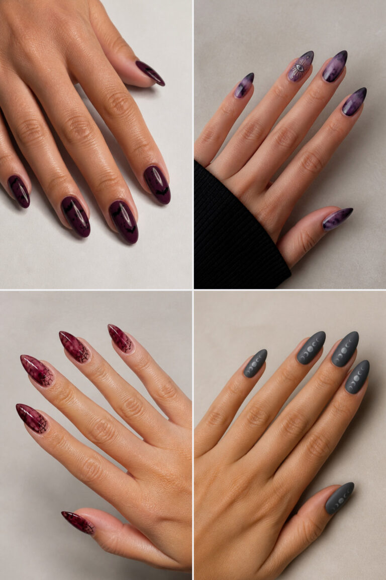 15 Spooky Halloween Nail Designs for Almond Nails With a Chic Twist