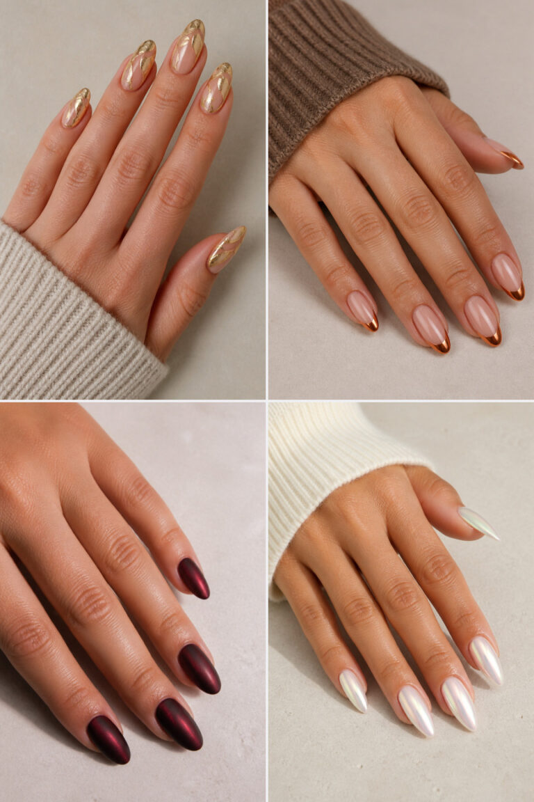15 Thanksgiving Chrome Nail Designs for a Modern Fall Manicure