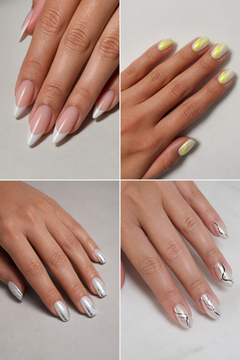 20 White Cat Eye Nail Designs