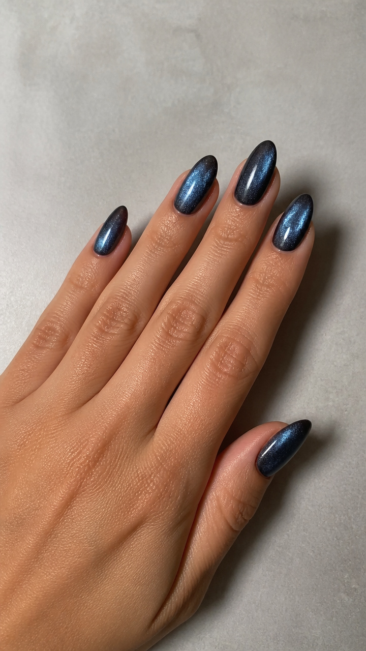 Charcoal Slate with Icy Blue Magnetic Gradient