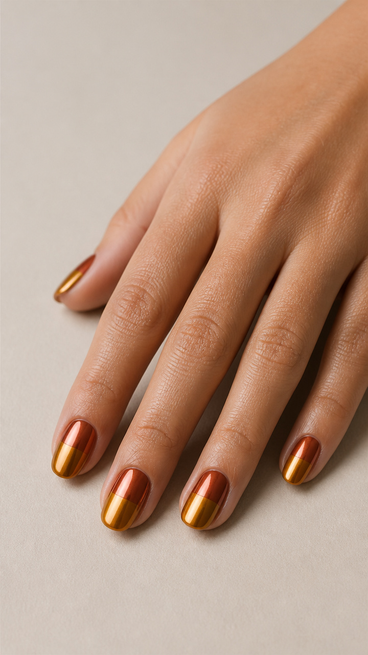 Color Block Chrome in Terracotta and Mustard