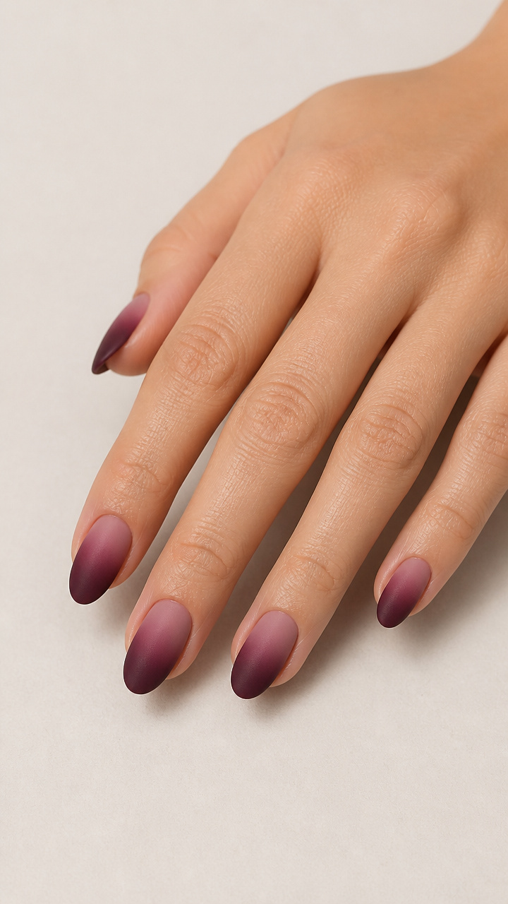 Dusty Plum Gradient with Matte Finish