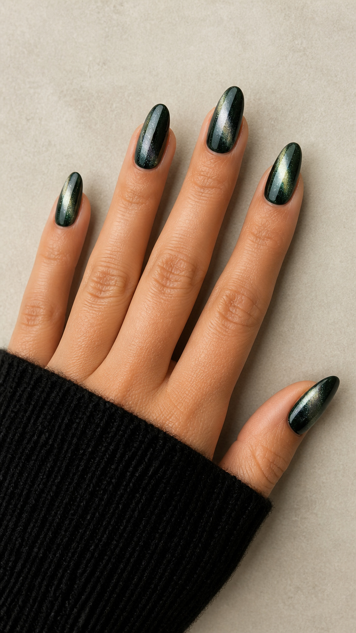 Emerald Witch Forest with Pearl White Shimmer
