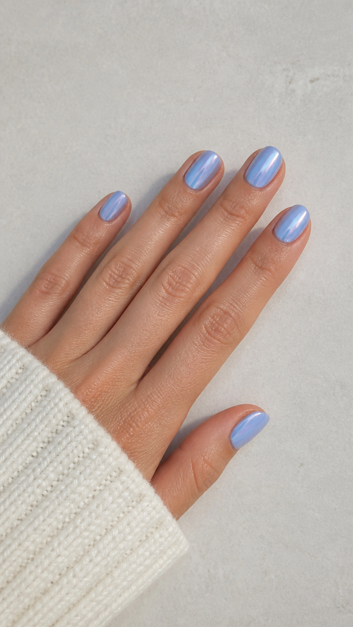 Glazed Donut Effect in Frosty Blue
