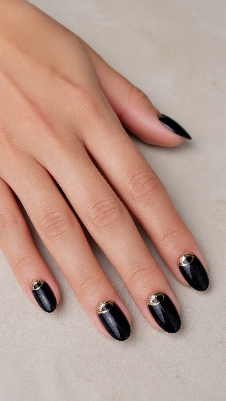 Glitter Moon Phase Crescent Accents