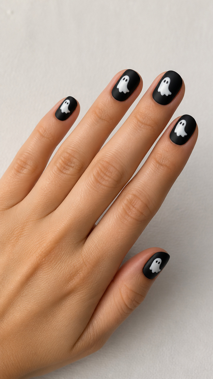 Matte Black Background with Glossy White Ghost Highlights