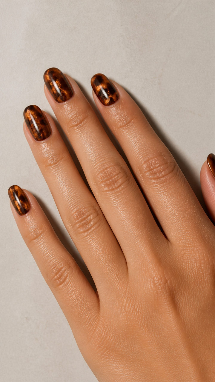 Metallic Bronze Tortoiseshell with High Shine
