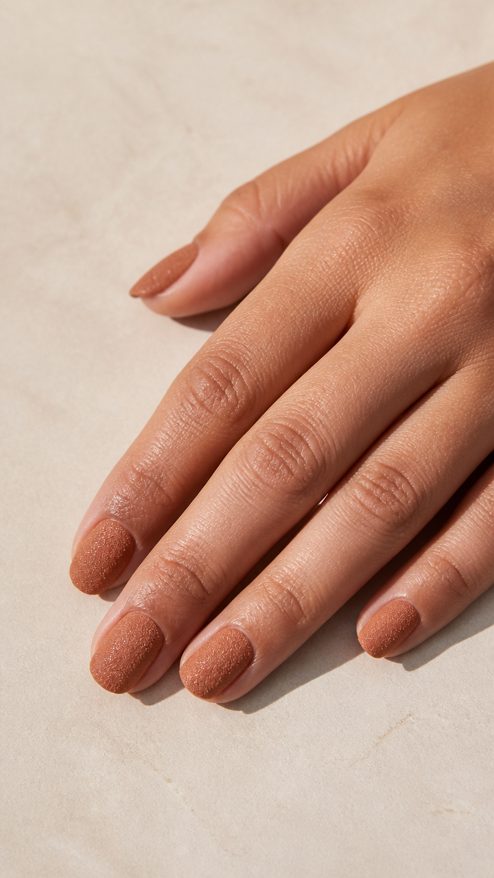 Textured Sand Finish in Warm Caramel