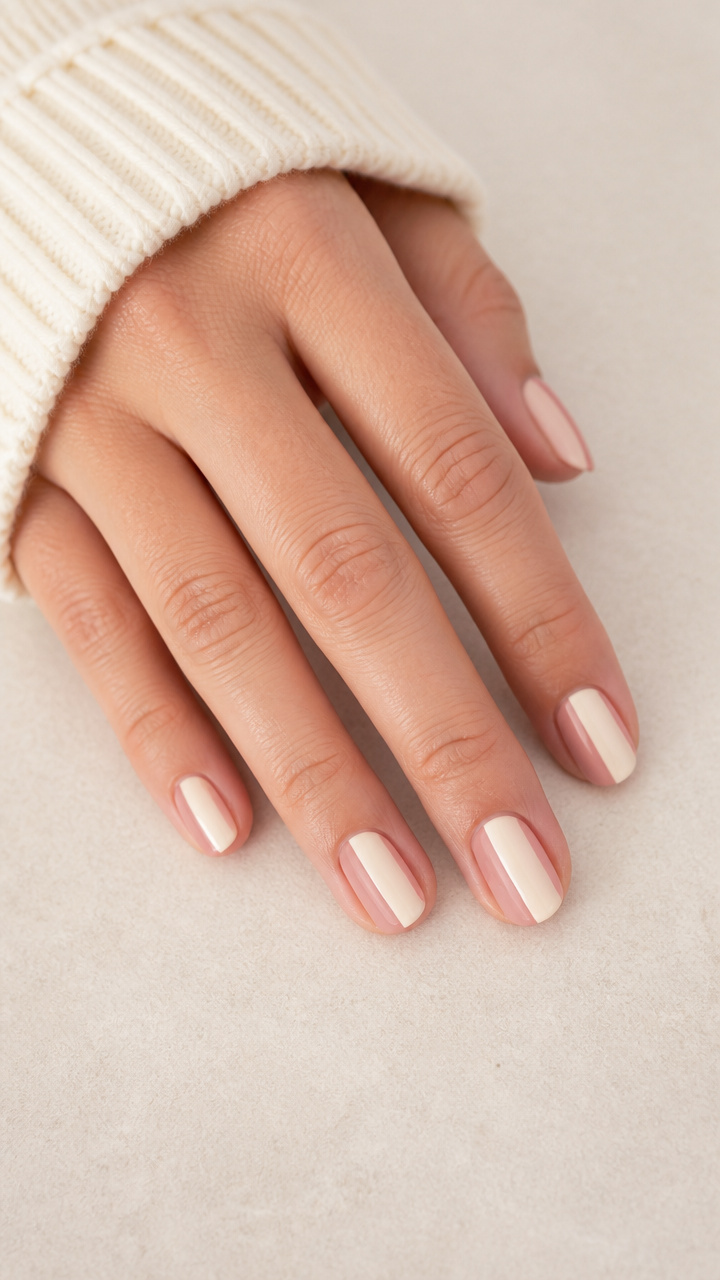 Two-Tone Block in Blush and Ivory