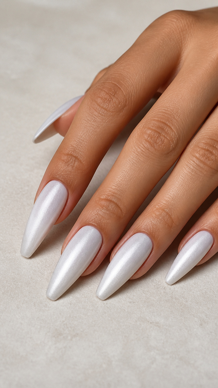 White Cat Eye with Matte Top Coat