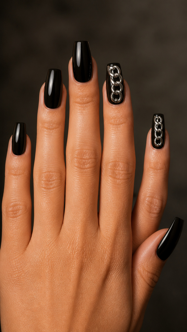 Cable Chain Accent Nails