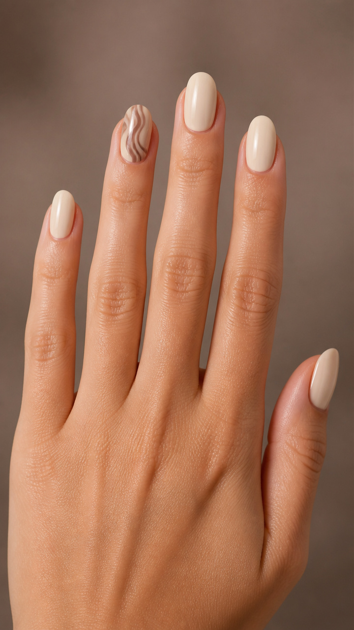 Mocha Swirl Accent with Cream Neutrals
