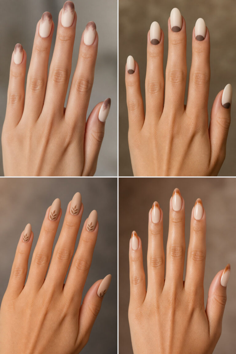 15 Brown and Cream Nail Designs for a Cozy Aesthetic