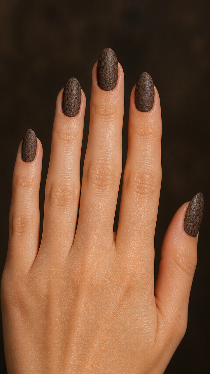 Rustic Bark-Inspired Crackle Finish