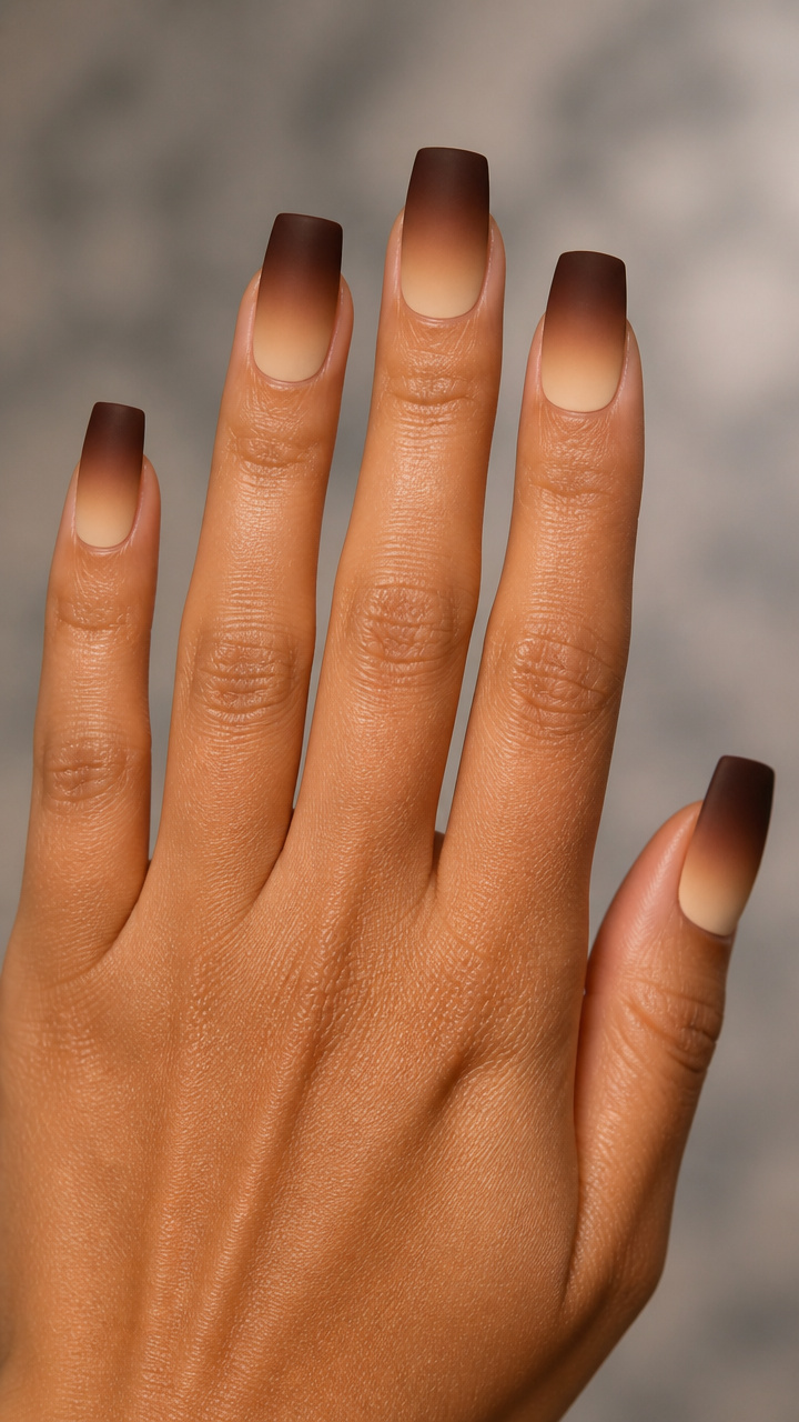 Toasted Marshmallow Square Nails