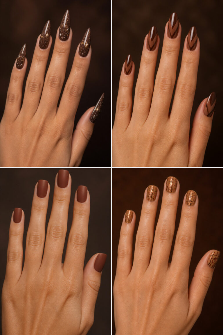 15 Chocolate Brown Nail Designs to Try