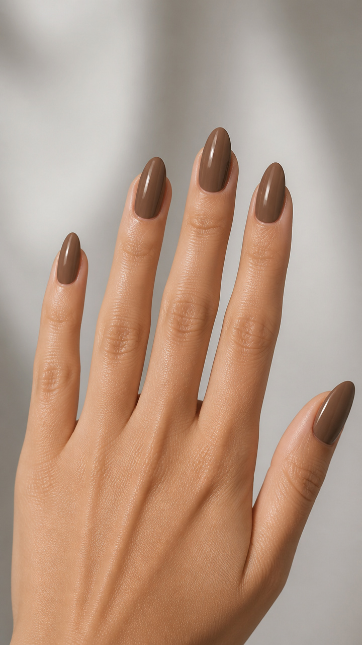 Milk Chocolate Block Color with Glossy Shine