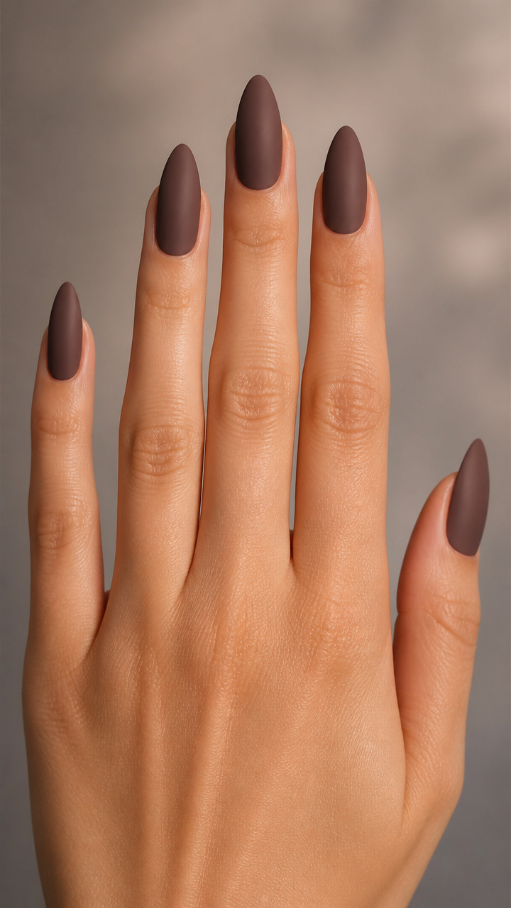 Warm Mocha Almond with Matte Top Coat