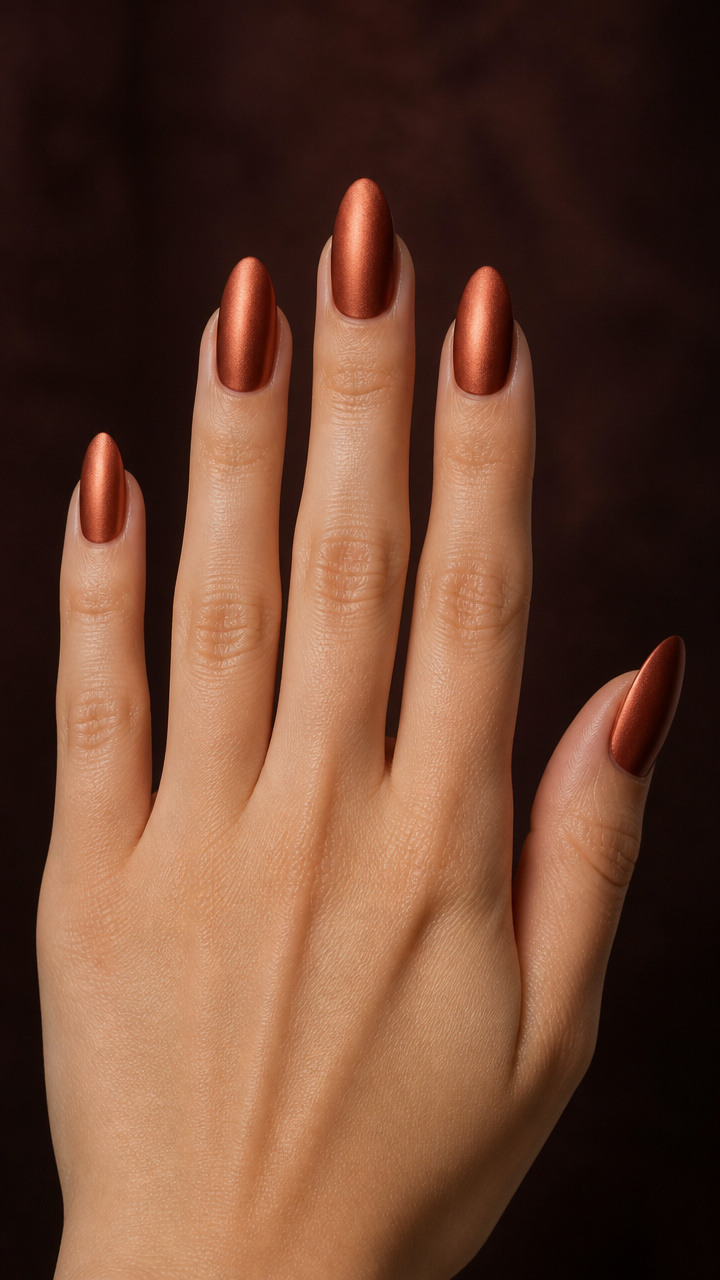 Burnt Sienna Chrome with Matte Topcoat