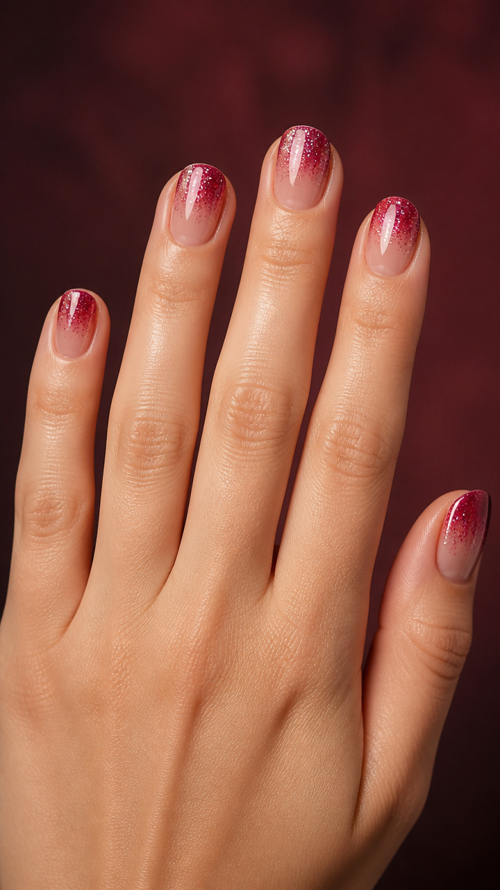 Cranberry Shimmer Dip Effect