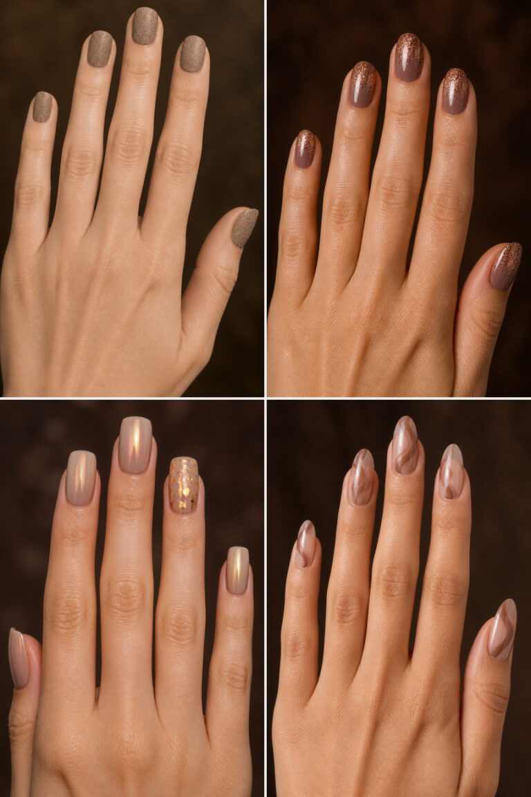 15 Light Brown Nail Ideas for a Soft Neutral Look