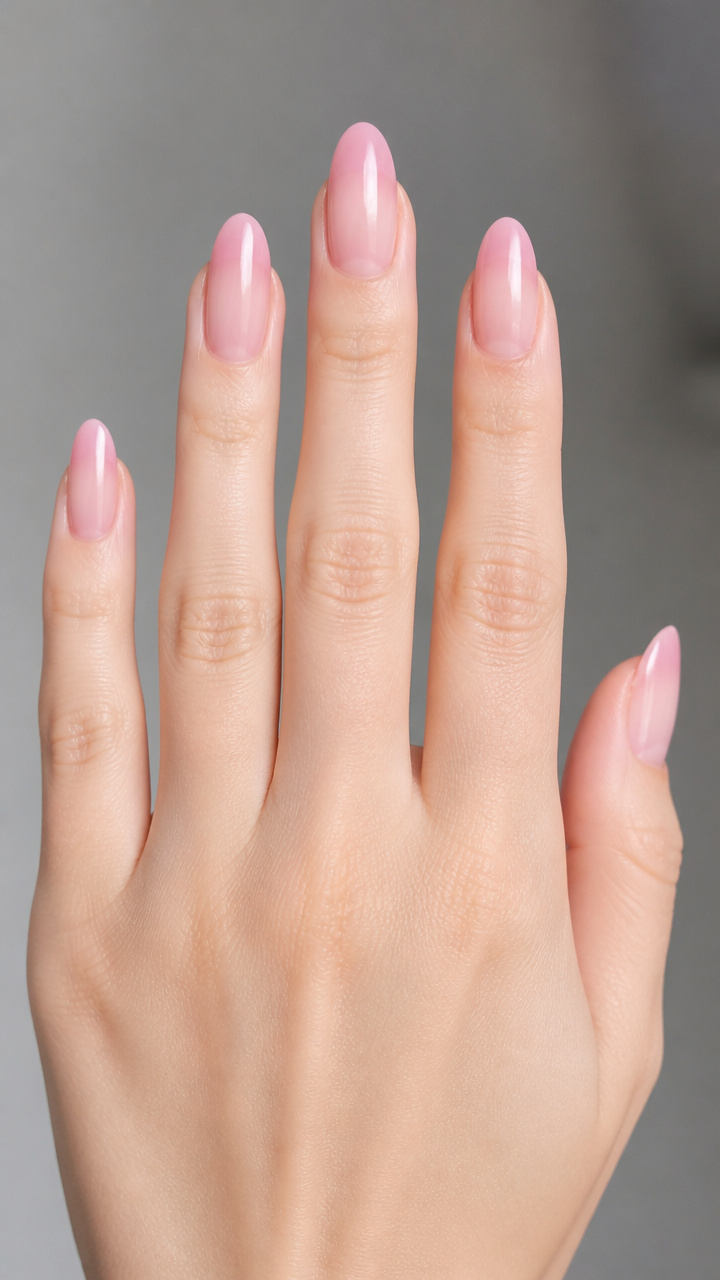 Blush Pink Almond Gradient