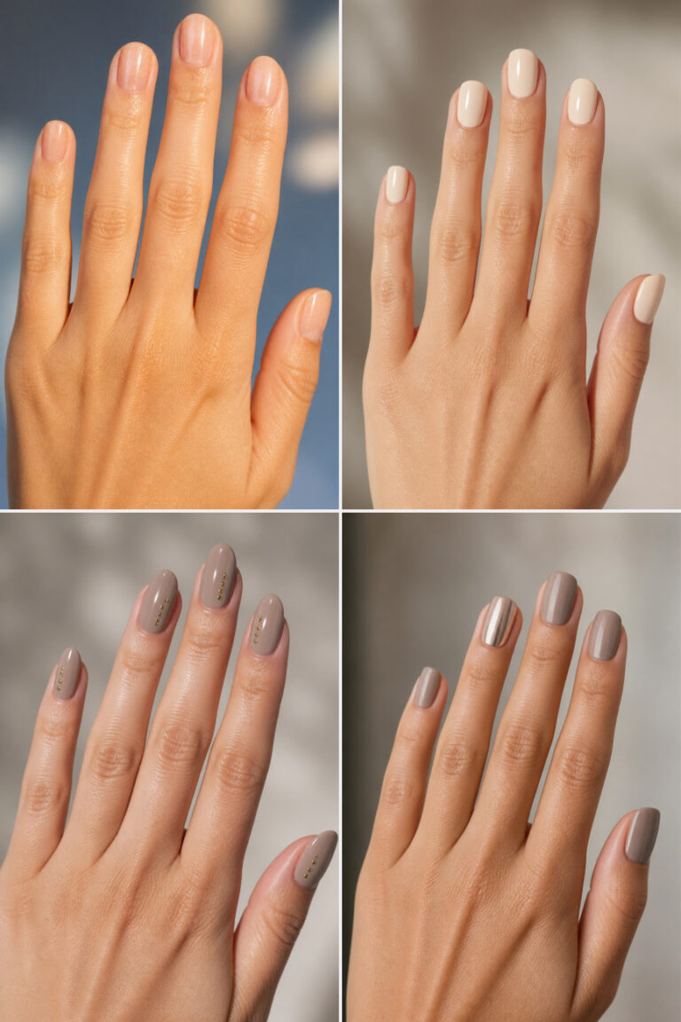 15 Minimalist Neutral Nail Designs for Short Nails