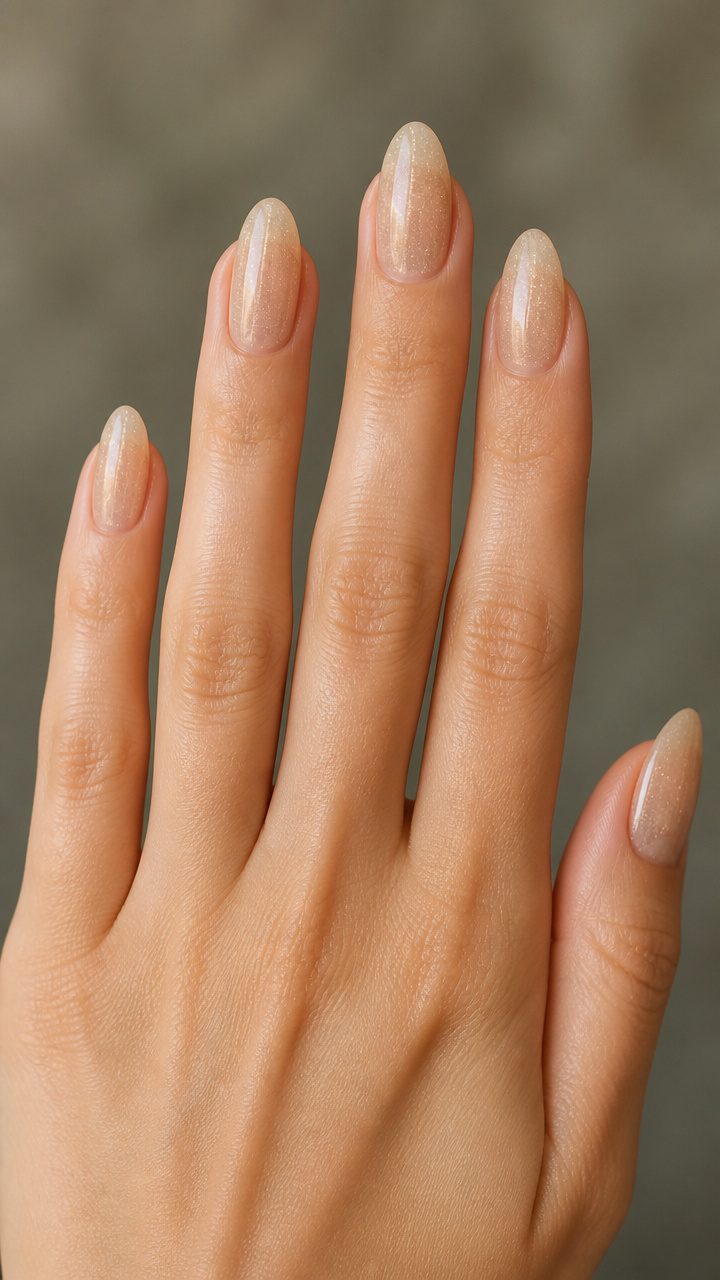 Champagne Sheer Almond with Natural Flecks