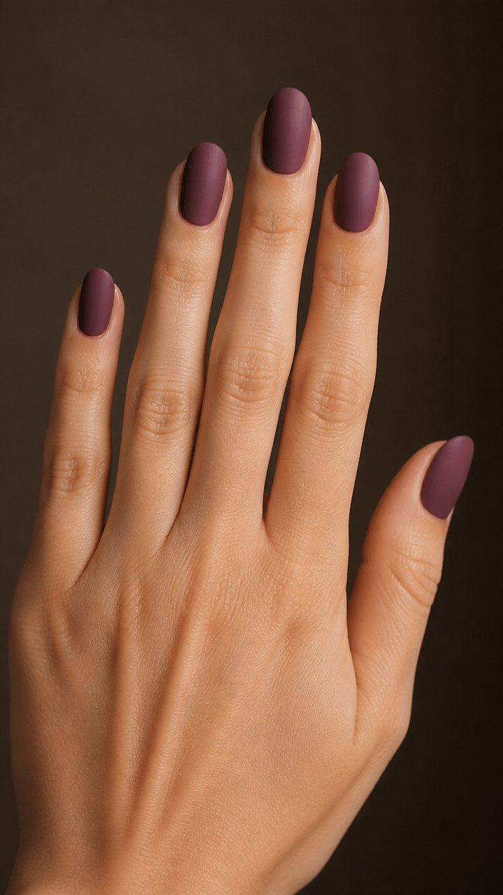 Dusty Plum with Matte Top Coat