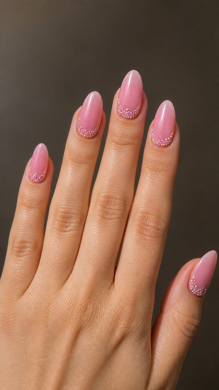 Pink Icing Glaze with Edible-Look Sprinkles