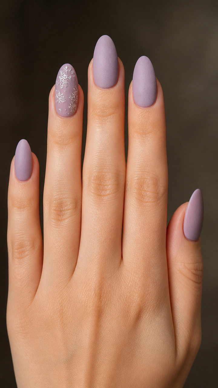 Frosted Lilac with Snowflake Decals
