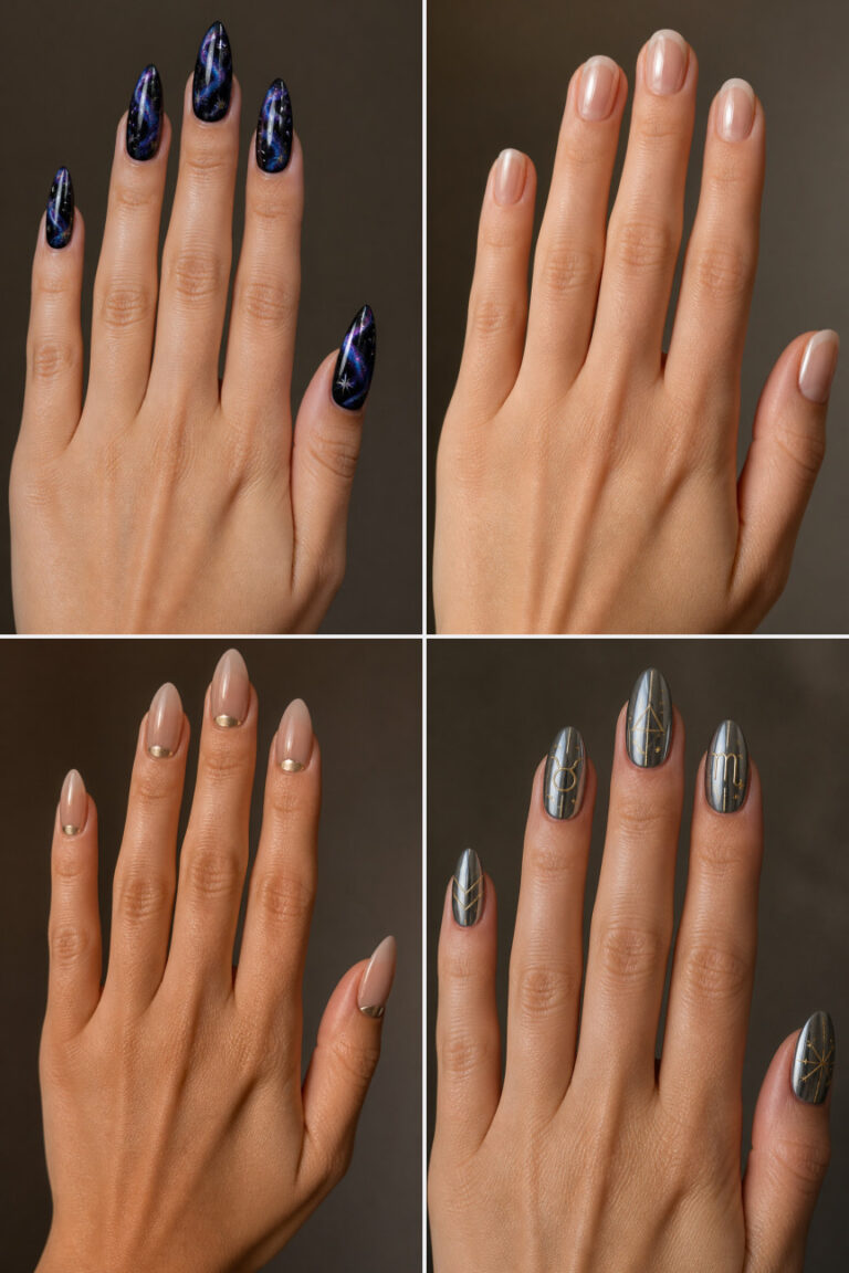 15 New Year’s Nails With Chrome Details