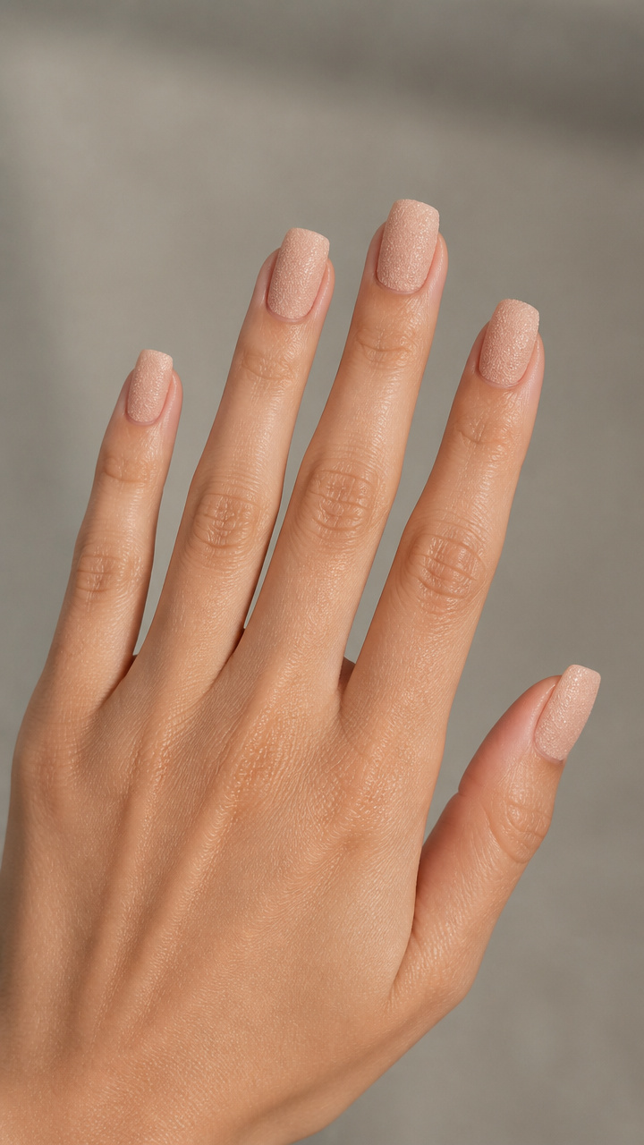 Nude Sand Effect with Soft Square Shape