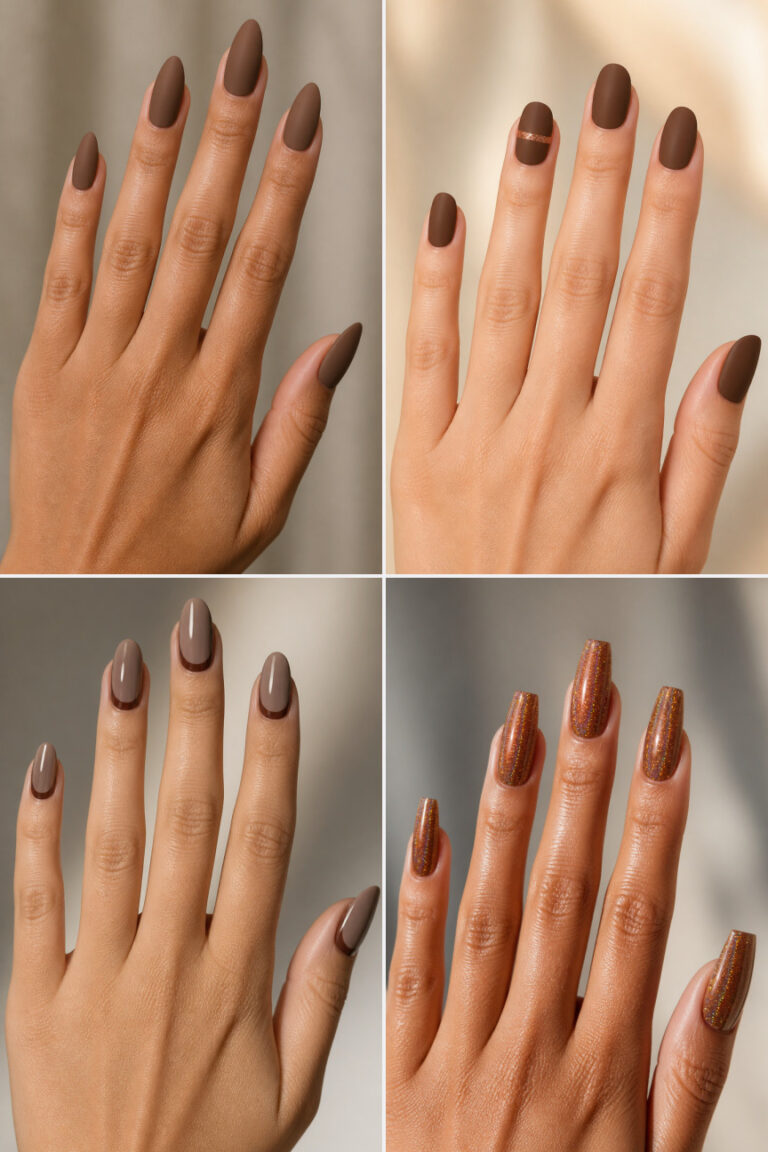 15 Simple Brown Nail Ideas for Any Occasion