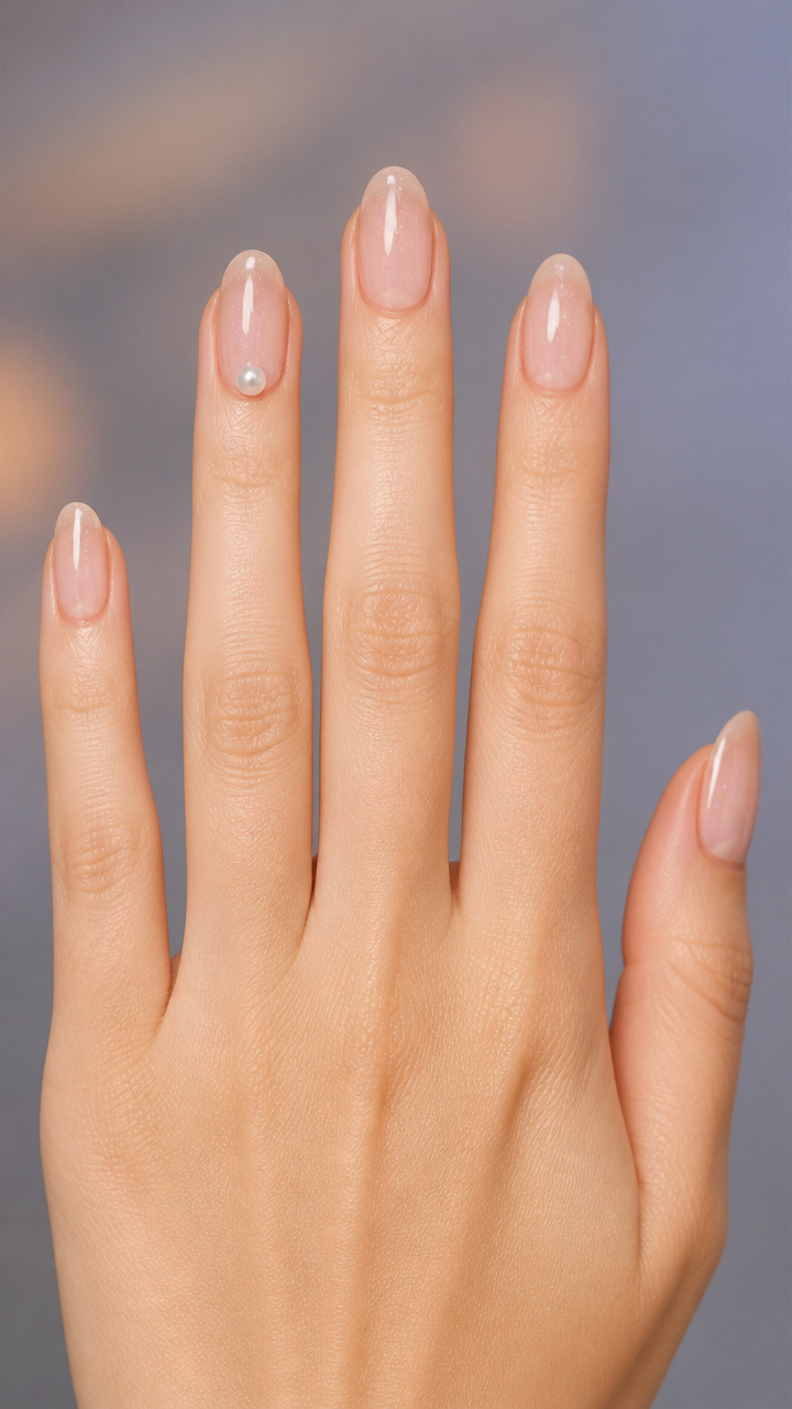 Candlelight Sheer with Pearl Accent