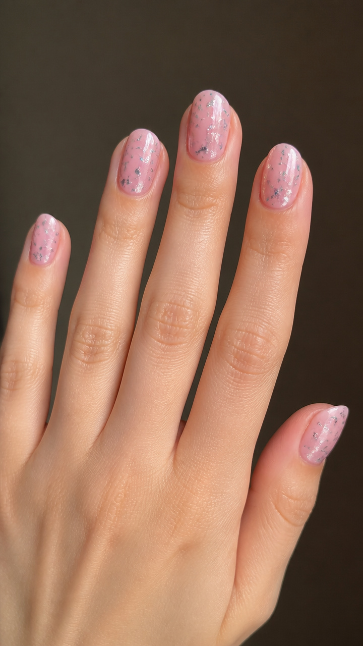 Rose Quartz and Silver Fleck Combo