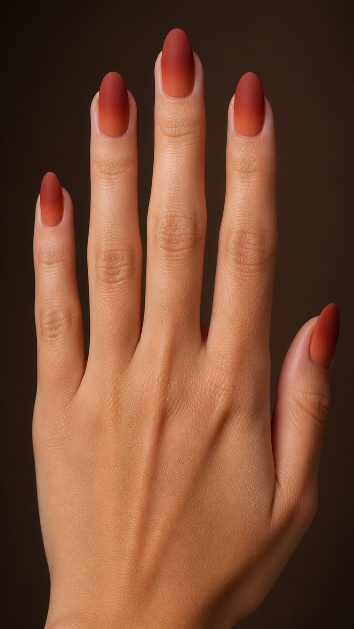 Rust Ombré with Matte Top Coat