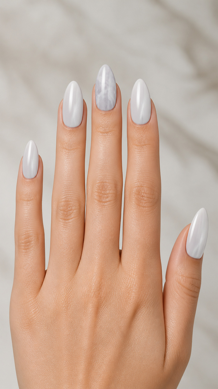 Milky Marble Swirl Accent