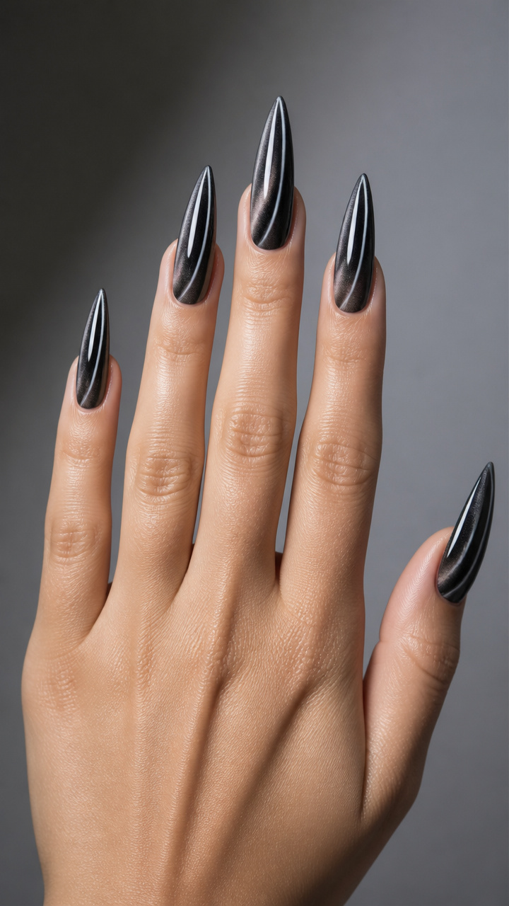 Double Line Drama on Stiletto Tips