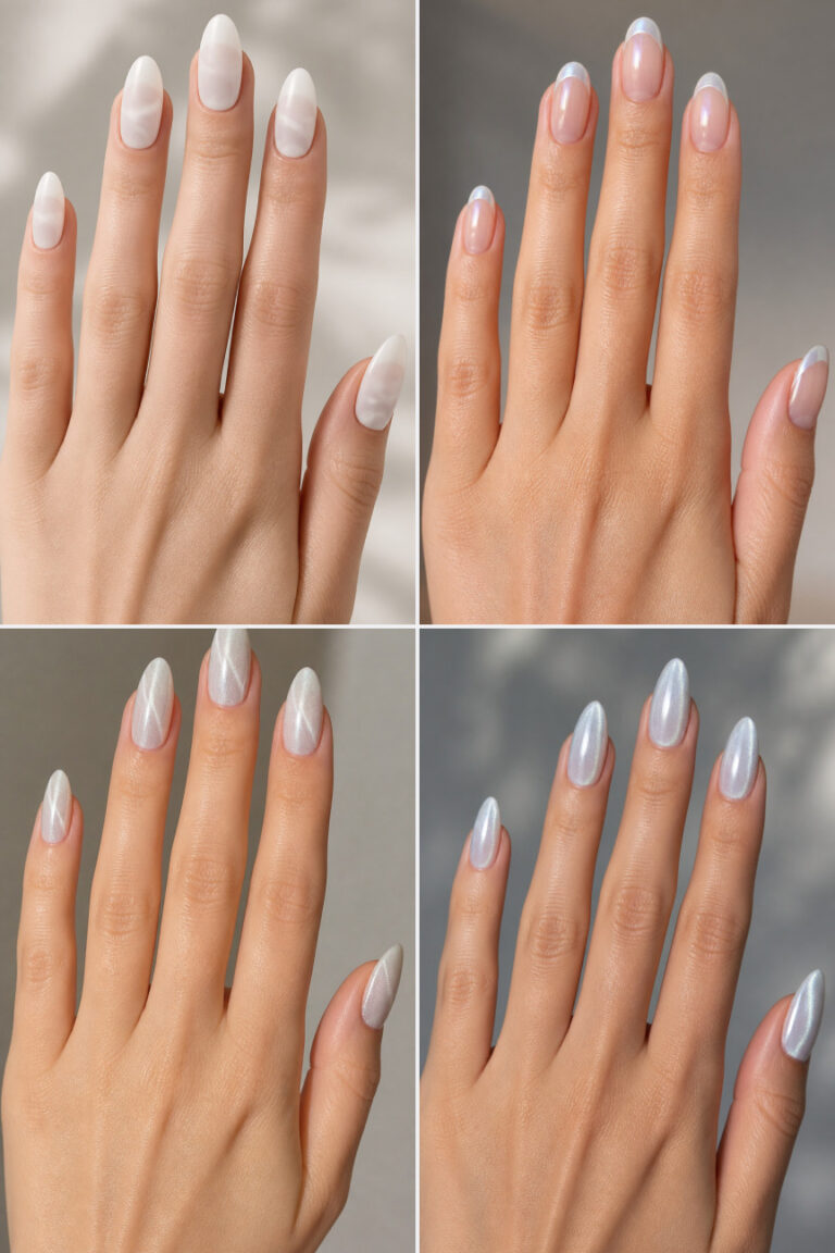 15 White Cat Eye Nail Ideas for Beginners