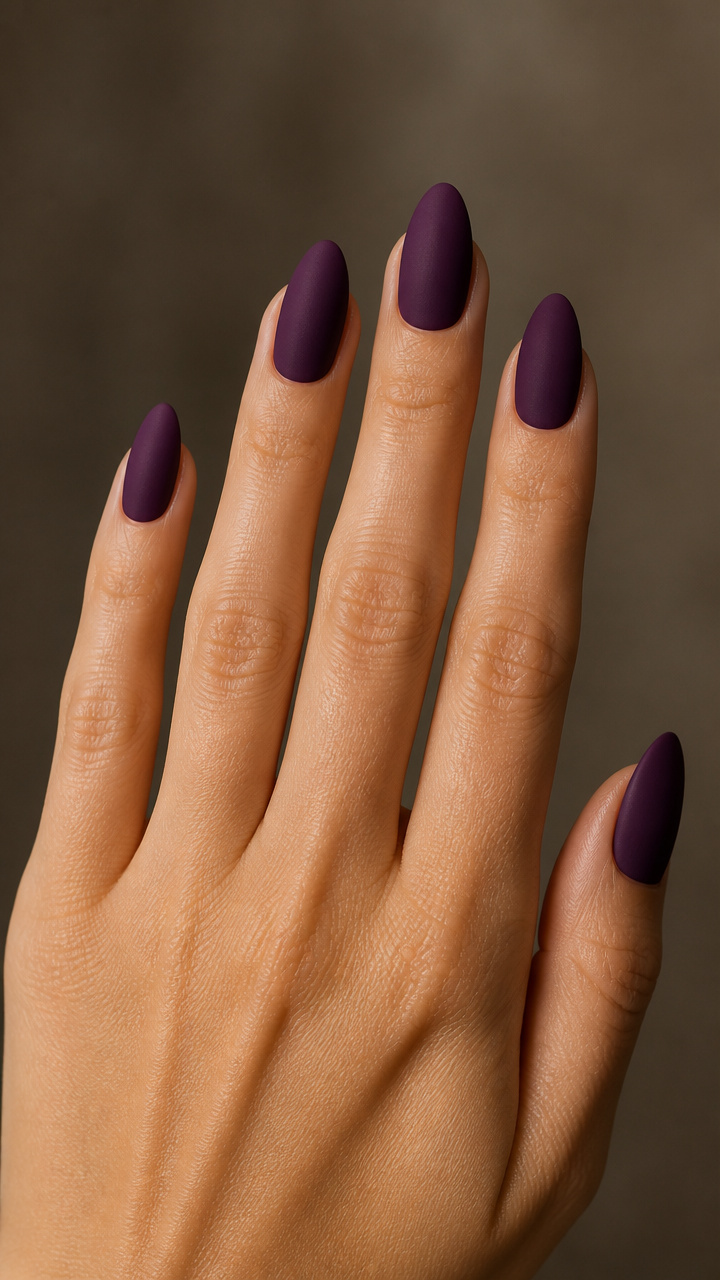 Plum Purple with Velvet Finish