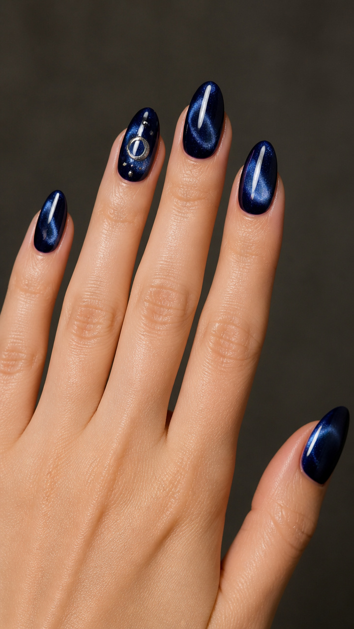 Royal Blue Moon Glow Design
