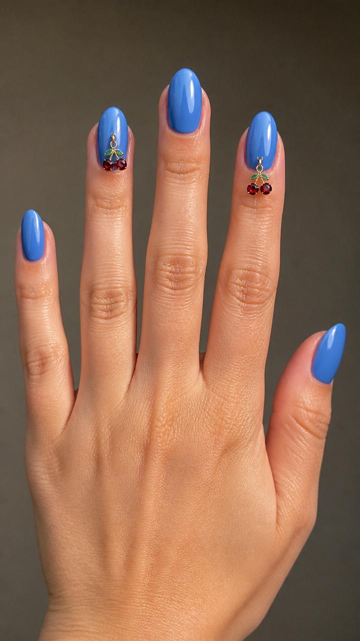 Blueberry Sorbet Gloss Finish with Cherry Charm