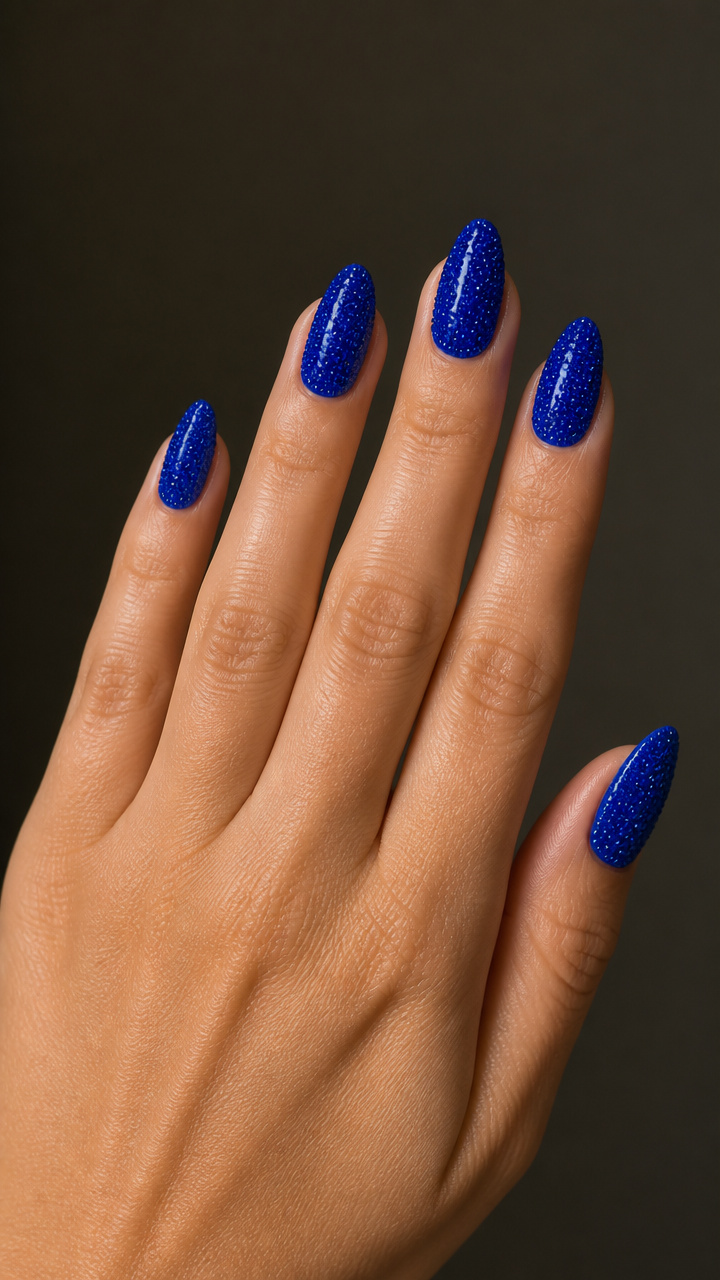 Royal Blue Caviar Bead Texture
