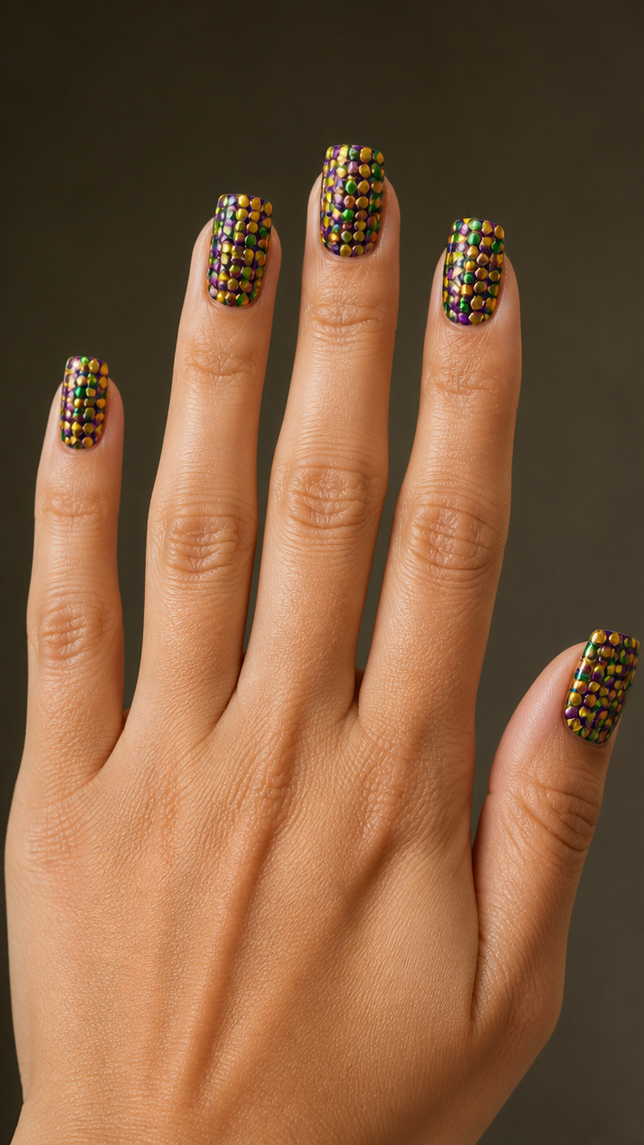 Three-Tone Dot Matrix in Carnival Hues