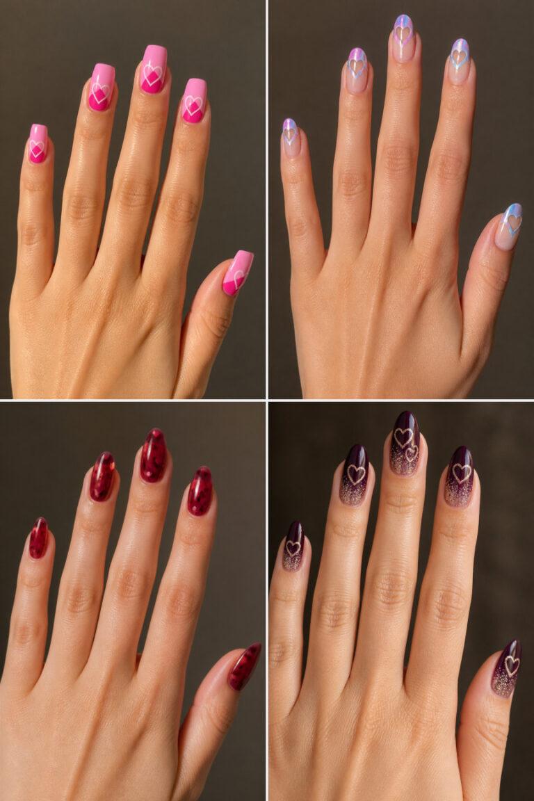 15 Cute Heart Nail Designs for Valentine’s Day
